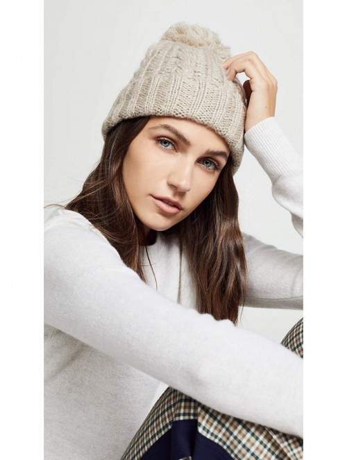 Skullies & Beanies Women's Soft Cable Beanie Hat - Oat - CD18D94MIMM $17.68