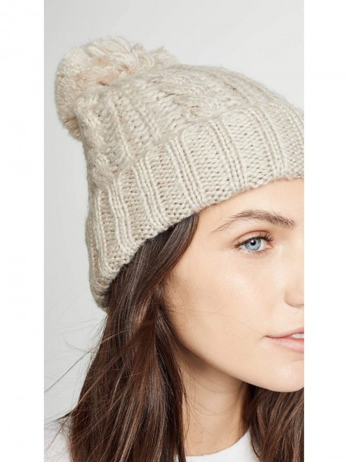 Skullies & Beanies Women's Soft Cable Beanie Hat - Oat - CD18D94MIMM $17.68