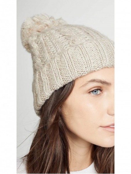 Skullies & Beanies Women's Soft Cable Beanie Hat - Oat - CD18D94MIMM $17.68