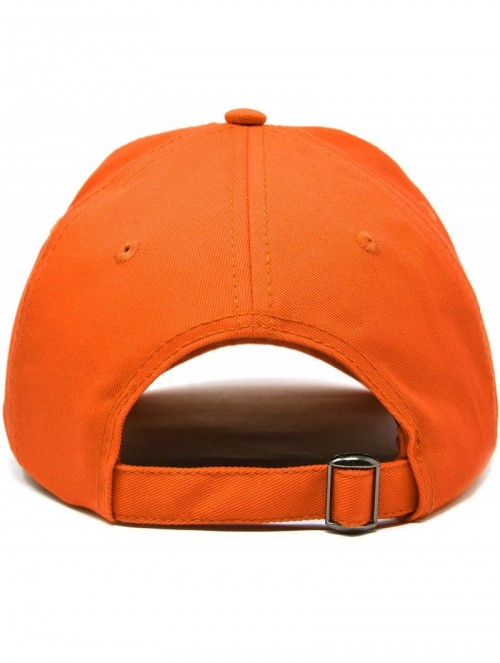 Baseball Caps Initial Hat Letter B Womens Baseball Cap Monogram Cursive Embroidered - Orange - CM18TTNIK80 $18.84