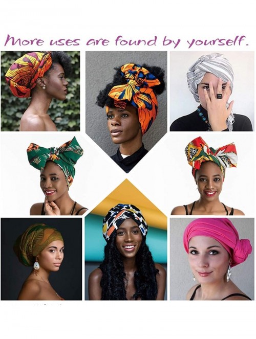 Headbands Solid Color Head Wrap & Scarf - Stretch Jersey Knit Hair Wrap- Long Turbans - Olive Green - CV18QRHS9XE $17.73