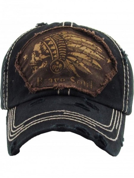 Baseball Caps Chief Skull and Free Spirit Hat Collection Distressed Washed Cotton Adjustable Fashion Trucker Twill Mesh Cap -...