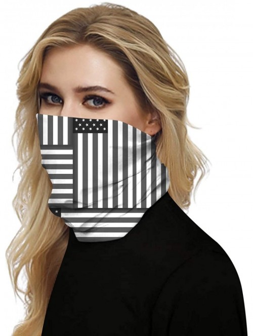 Balaclavas Camouflage American Flag Print Balaclava Bandana Neck Gaiter Scarf Headband - Us Flag - CQ198CKD5SG $14.11