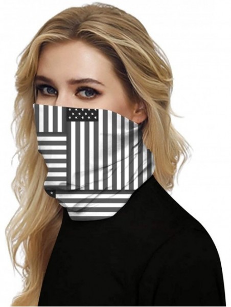 Balaclavas Camouflage American Flag Print Balaclava Bandana Neck Gaiter Scarf Headband - Us Flag - CQ198CKD5SG $14.11