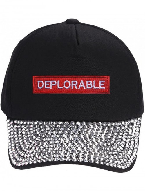 Baseball Caps Hat - Adjustable Cap Mens Womens Styles Funny Pro Trump 2016 2020 - Rhinestone - CT18GT85EQI $34.52