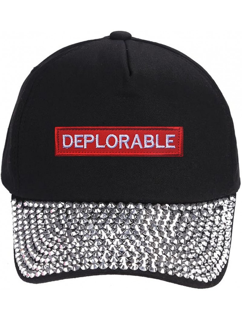 Baseball Caps Hat - Adjustable Cap Mens Womens Styles Funny Pro Trump 2016 2020 - Rhinestone - CT18GT85EQI $34.52