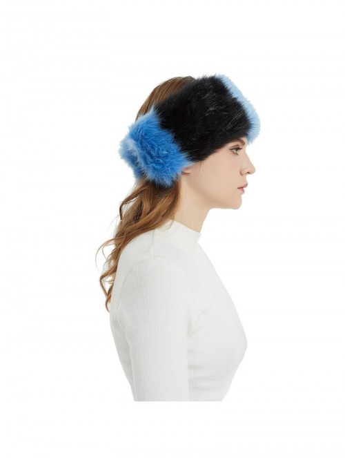 Cold Weather Headbands Headbands Outdoor Earmuffs Hairbands - Black&Blue - C818H3YASCX $13.72