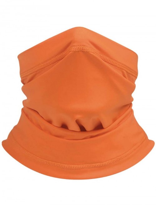 Balaclavas Seamless Face Mask Mouth Cover Bandanas for Dust- Outdoors- Festivals- Sports - Orange - CK199427TST $13.25