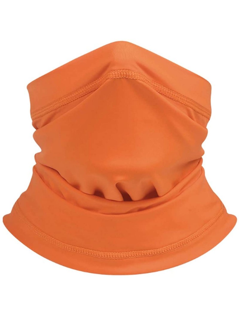 Balaclavas Seamless Face Mask Mouth Cover Bandanas for Dust- Outdoors- Festivals- Sports - Orange - CK199427TST $13.25