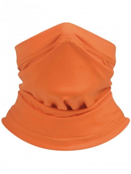 Balaclavas Seamless Face Mask Mouth Cover Bandanas for Dust- Outdoors- Festivals- Sports - Orange - CK199427TST $13.25