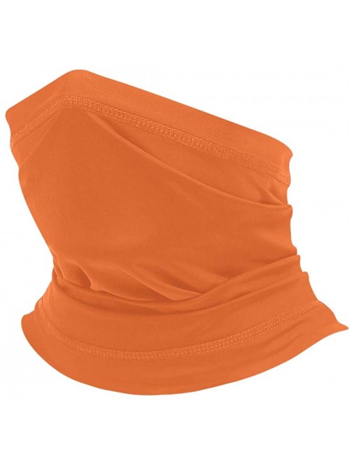 Balaclavas Seamless Face Mask Mouth Cover Bandanas for Dust- Outdoors- Festivals- Sports - Orange - CK199427TST $13.25