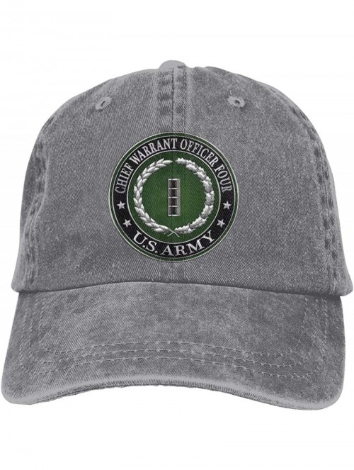 Baseball Caps Chief Warrant Officer Four (CW4) Rank Insignia Adjustable Baseball Caps Denim Hats Cowboy Sport Outdoor - Gray ...