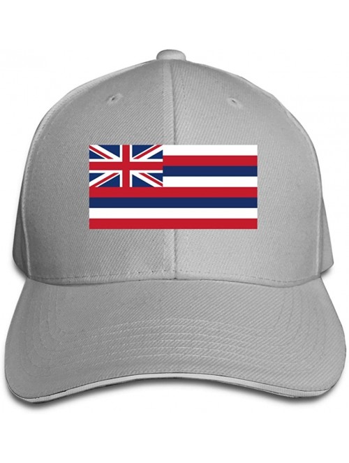 Baseball Caps Flag of Hawaii Adjustable Trucker Caps Unisex Sandwich Hats - C412G7KMIRL $20.08