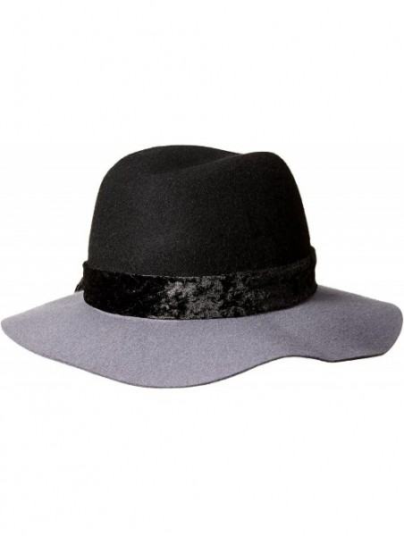 Fedoras Fashion Wranger Hat with Velvet Band - Black - CS189QZAZSC $40.09