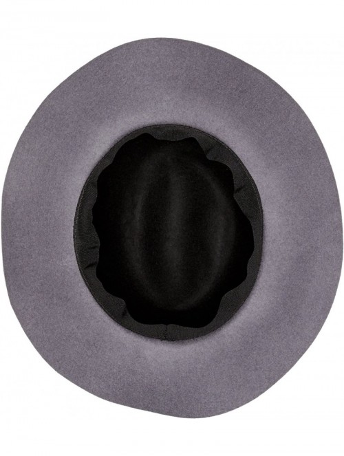 Fedoras Fashion Wranger Hat with Velvet Band - Black - CS189QZAZSC $40.09