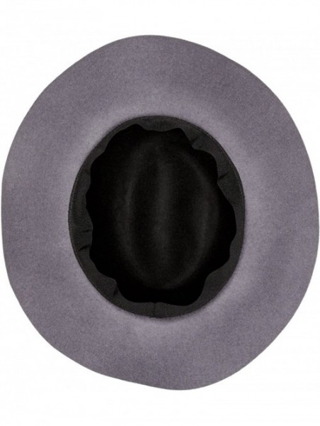 Fedoras Fashion Wranger Hat with Velvet Band - Black - CS189QZAZSC $40.09