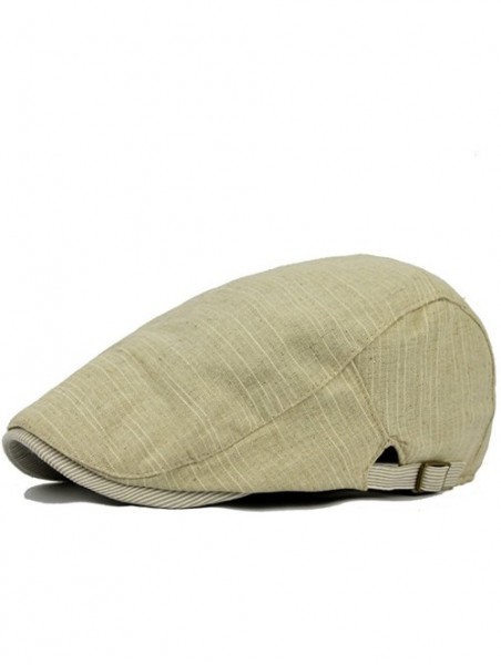 Newsboy Caps Men's Gatsby Ivy Irish Hunting Newsboy Cabbie Hat Cap - Beige - CK12M4PTUNN $14.25