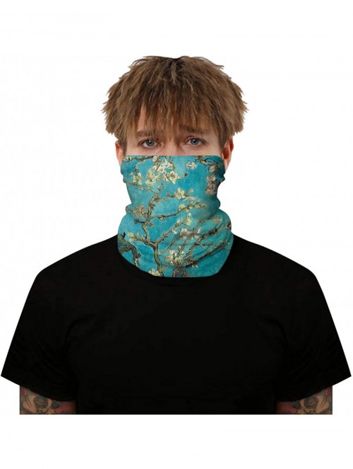 Balaclavas Van Gogh Balaclava for Women Men Headwear Bandana Head Wrap Scarf Neck Warmer Headband - Almond Blossom - CH1982XI...