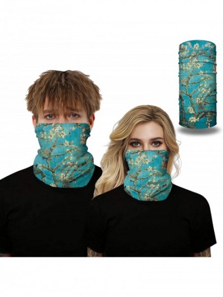 Balaclavas Van Gogh Balaclava for Women Men Headwear Bandana Head Wrap Scarf Neck Warmer Headband - Almond Blossom - CH1982XI...