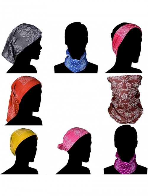 Headbands Flower Leaf Bandana Square Handkerchiefs Unisex and Neck Tie - Sunflower 2 - CB197WKLQ8A $17.57