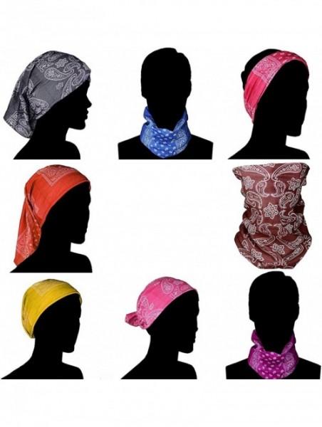 Headbands Flower Leaf Bandana Square Handkerchiefs Unisex and Neck Tie - Sunflower 2 - CB197WKLQ8A $17.57