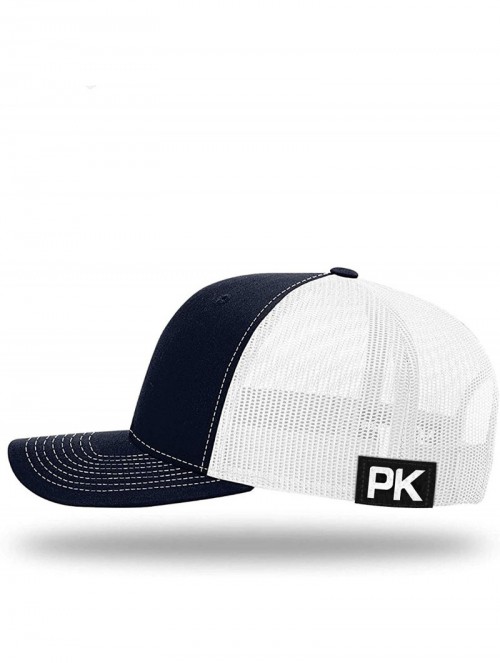 Baseball Caps Trump 2020 KAG Lower Left Back Mesh Hat- Trump Hat - Navy Front / White Mesh - C618XE6HHMD $29.61