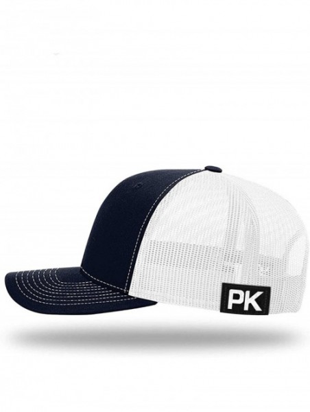 Baseball Caps Trump 2020 KAG Lower Left Back Mesh Hat- Trump Hat - Navy Front / White Mesh - C618XE6HHMD $29.61