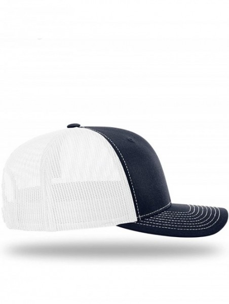 Baseball Caps Trump 2020 KAG Lower Left Back Mesh Hat- Trump Hat - Navy Front / White Mesh - C618XE6HHMD $29.61