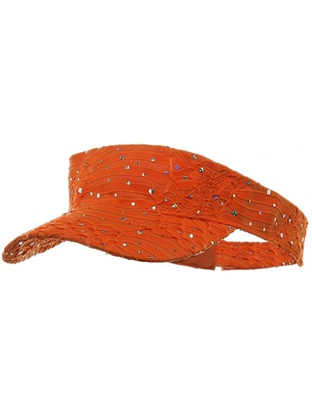 Visors Glitter Visor - Orange - CB111GHWUJR $28.56