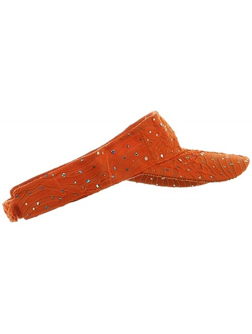 Visors Glitter Visor - Orange - CB111GHWUJR $28.56