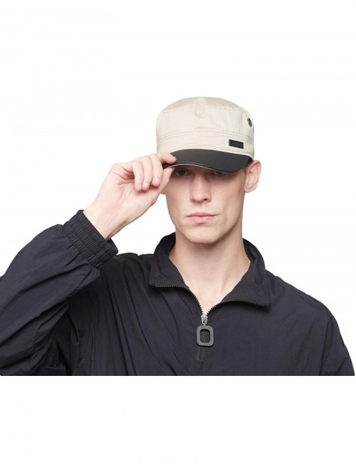 Baseball Caps Military Hats for Men Women Cotton Classic Cadet Hat Comfy Army Hat Vintage Flat Top Cap Baseball Cap - CT18Q7I...