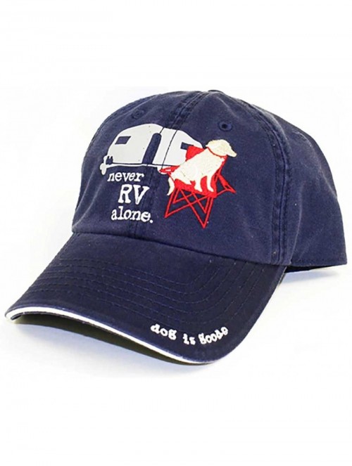 Baseball Caps Signature Hats - Great Gift for Dog Lovers - Never Rv Alone - CB18433C6HI $25.99