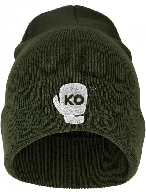 Skullies & Beanies Beanie- Men and Women Skull Knit Hat Cap - Ko Heather Green - C318ARSYNUG $22.61