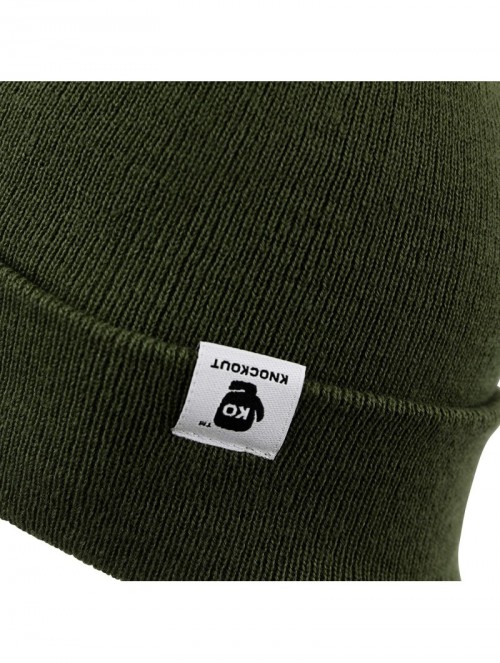 Skullies & Beanies Beanie- Men and Women Skull Knit Hat Cap - Ko Heather Green - C318ARSYNUG $22.61