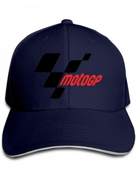 Baseball Caps Moto GP Unisex Adjustable Baseball Caps Peaked Sandwich Hat Sports Outdoors Snapback Cap - Navy - CD18QXHTTHM $...