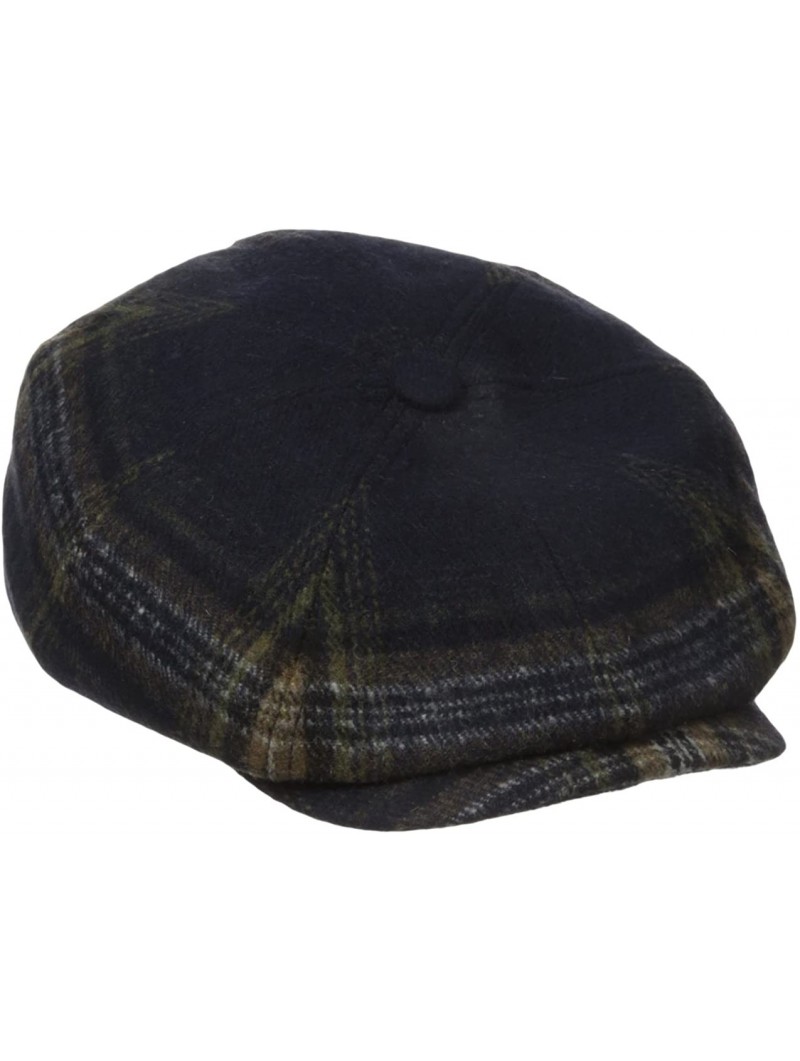 Newsboy Caps Men's Rickett - Navy Plaid - CT12IRQV3BF $19.84