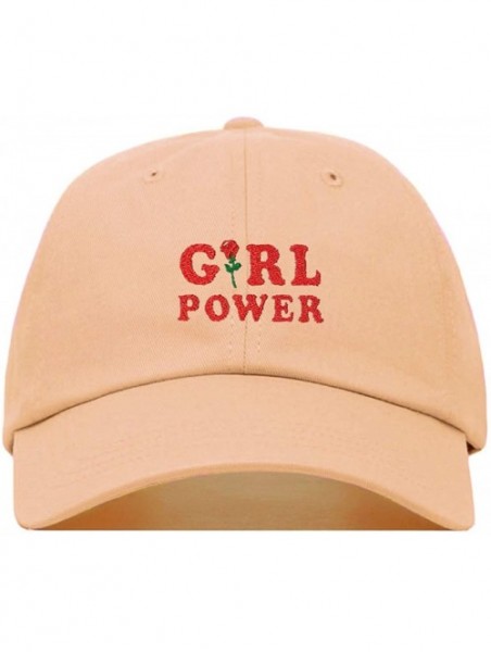 Baseball Caps Girl Power Baseball Hat- Embroidered Dad Cap- Unstructured Soft Cotton- Adjustable Strap Back (Multiple Colors)...