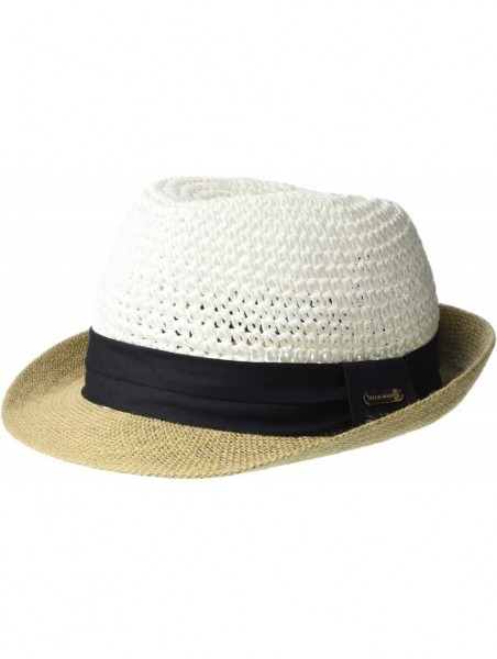 Fedoras Women's Fedora - White/Black - CQ19258IWH3 $25.59