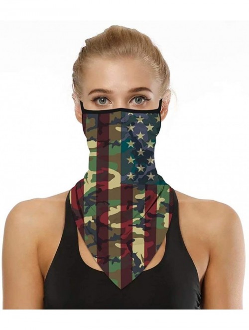 Skullies & Beanies Face Scarf Bandana Ear Loops Face Mask Rave Balaclava Men Women Neck Gaiters Dust Wind Motorcycle Mask Hea...