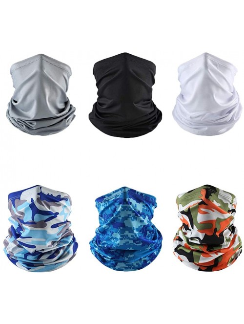 Balaclavas Seamless Face Mask Neck Gaiter Scarf Sun UV Protection Dust Wind Bandana Balaclava Headwear for Men Women - CV197T...