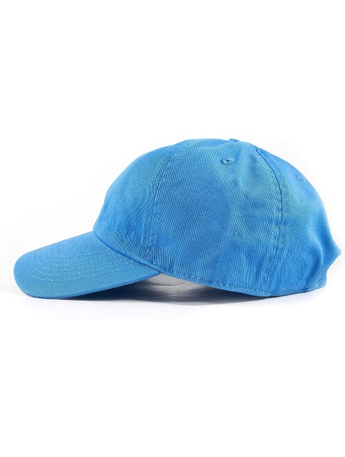 Baseball Caps Polo Style Baseball Cap Ball Dad Hat Adjustable Plain Solid Washed Mens Womens Cotton - Blue - CV18W0QIU7E $11.09