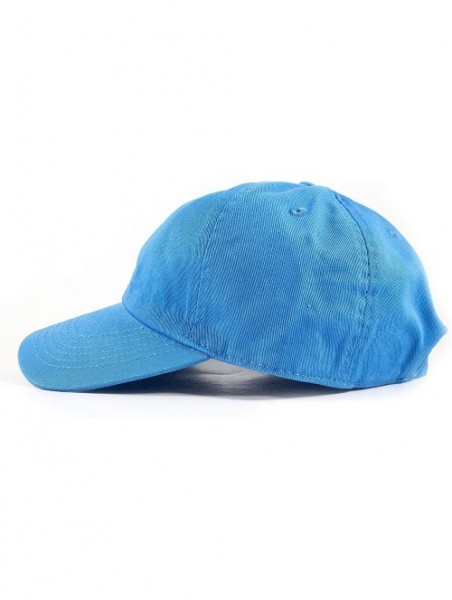 Baseball Caps Polo Style Baseball Cap Ball Dad Hat Adjustable Plain Solid Washed Mens Womens Cotton - Blue - CV18W0QIU7E $11.09