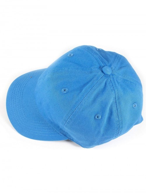 Baseball Caps Polo Style Baseball Cap Ball Dad Hat Adjustable Plain Solid Washed Mens Womens Cotton - Blue - CV18W0QIU7E $11.09