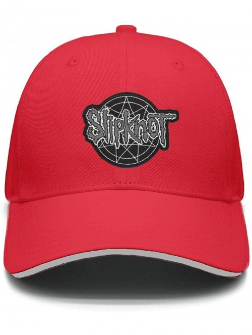 Baseball Caps Unisex Mesh Flat Cap -Logo-Funny- Caps for Mens Womens - Slipknot Logo Funny-20 - CB18K643TZC $19.48