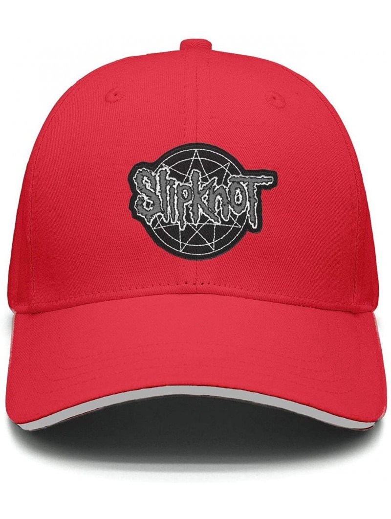 Baseball Caps Unisex Mesh Flat Cap -Logo-Funny- Caps for Mens Womens - Slipknot Logo Funny-20 - CB18K643TZC $19.48