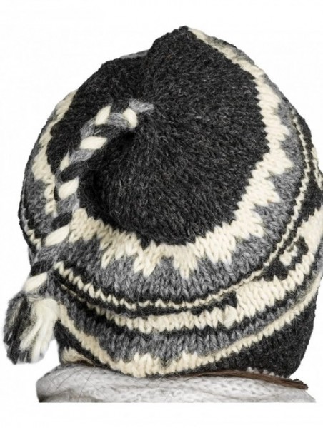 Skullies & Beanies Soft Warm Wool Hat Cap Winter Fleeced Inside Thick Ear Flaps Women Fashion - Grey - CE12O65X4X8 $21.95