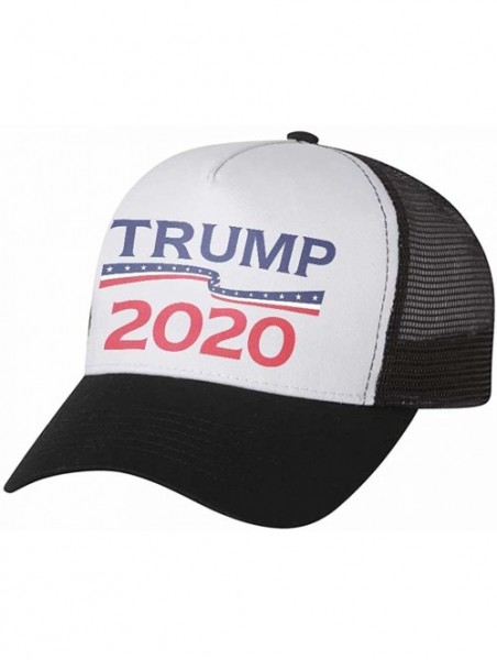 Baseball Caps Trump 2020 Hat President Donald Trump Campaign Mesh Cap Trucker Hat - Red/White - C118CU3HAW7 $13.40