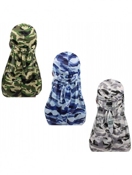 Skullies & Beanies Packed Miltary Camouflage Colorful Premium - A-set1-camo Silky-3 Packed - CO18A4D505L $19.06