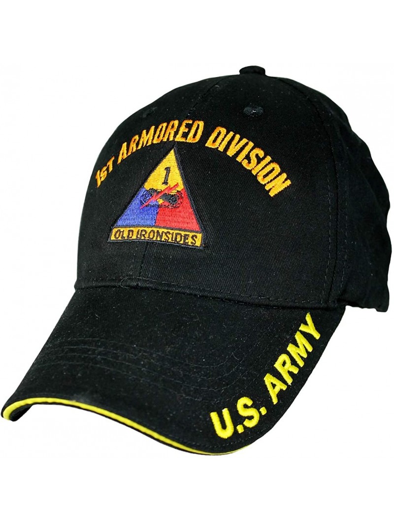 Baseball Caps 1st Armored Division Low Profile Cap Black - CD128KTBYOP $28.11