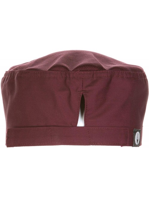 Skullies & Beanies Unisex Cool Vent Chef Beanie - Merlot - CV115WNJBG1 $17.23